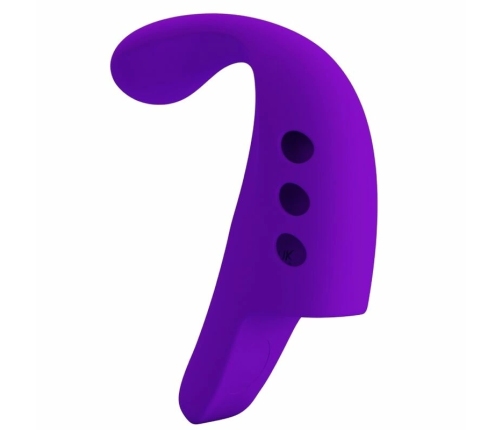 Pretty Love Gorgon Purple USB Finger Stimulator, 10 Modes, Silicone