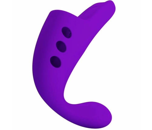 Pretty Love Gorgon Purple USB Finger Stimulator, 10 Modes, Silicone