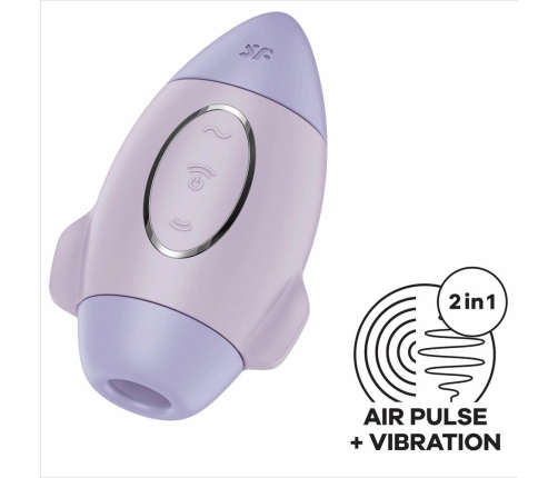 Satisfyer Mission Control Lilac Small Dual-Action Air Pulse Vibrator