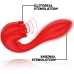 MIA Selena Vibrating & Tapping Rose-Shaped Intimate Device Red