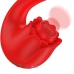 MIA Selena Vibrating & Tapping Rose-Shaped Intimate Device Red