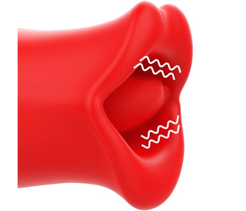 MIA Siena Triple Action Vibrating & Biting Intimate Stimulator Red