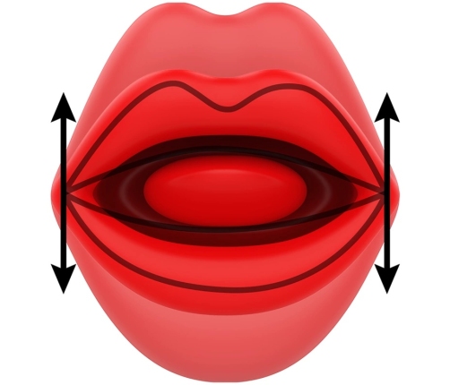 MIA Siena Triple Action Vibrating & Biting Intimate Stimulator Red