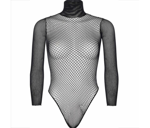 Leg Avenue High Neck Mesh Teddy - Black, One Size, Elegant Design