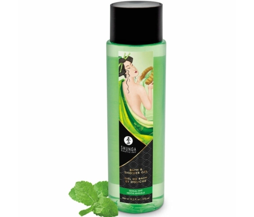 Shunga Bath & Shower Gel Sensual Mint 370ml - Gentle Vegan Formula