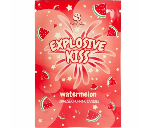 Secret Play Watermelon Effervescent Popping Candy 9g - Single-Use Pack