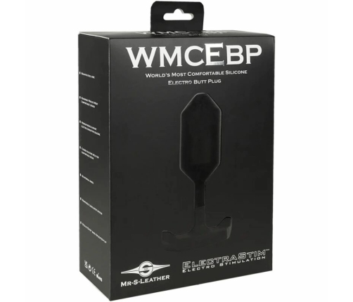 ElectraStim Silicone Electro Plug MR-S-Leather Edition, Steel Core, 76mm