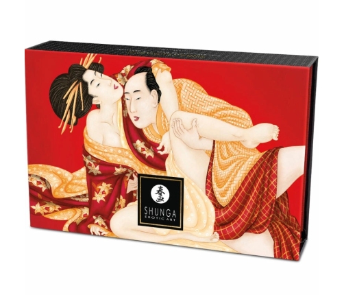 SHUNGA - KIT POLVOS DE MASAJE COMESTIBLE FRESA