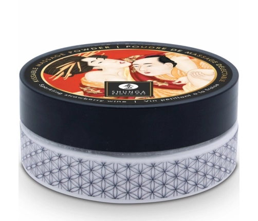 SHUNGA - KIT POLVOS DE MASAJE COMESTIBLE FRESA