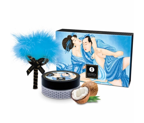 SHUNGA - KIT POLVOS DE MASAJE COMESTIBLE COCO