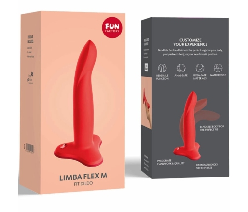 FUN FACTORY LIMBA FLEXIBLE Intimate Machine Red Size M - Adjustable Design