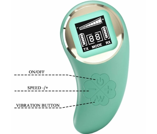 Pretty Love Mine Green Wireless Intimate Egg with LCD Remote, 10 Modes