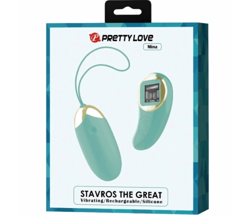 Pretty Love Mine Green Wireless Intimate Egg with LCD Remote, 10 Modes