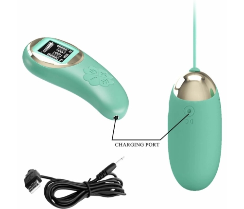 Pretty Love Mine Green Wireless Intimate Egg with LCD Remote, 10 Modes