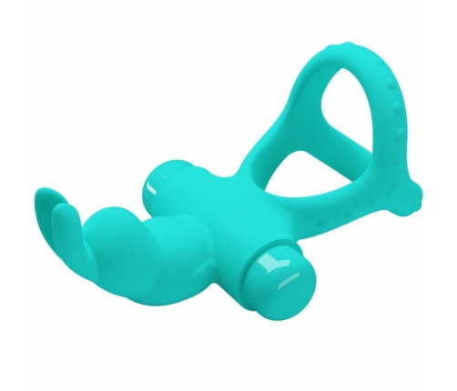 Pretty Love Figgy Green Dual Vibrating Silicone Partner Ring