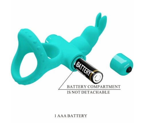 Pretty Love Figgy Green Dual Vibrating Silicone Partner Ring