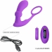 Pretty Love Warren Violet Dual Ring & Vibrating Anal Plug Set, Remote Control