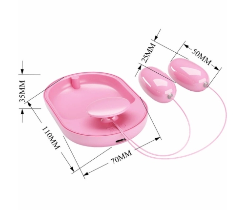 Pretty Love Fun Box Pink Mini Vibration Device with 12 Modes USB
