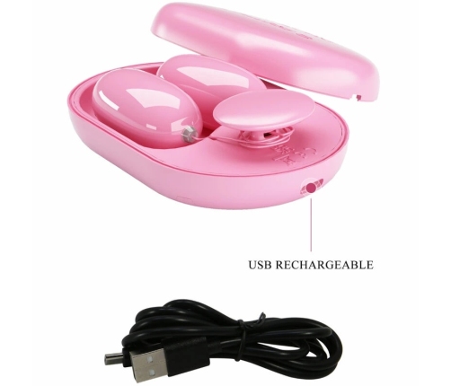 Pretty Love Fun Box Pink Mini Vibration Device with 12 Modes USB