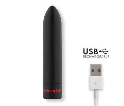 ONINDER Berlin Bullet Black 9 Modes 8.5cm - App-Controlled Intimate Machine