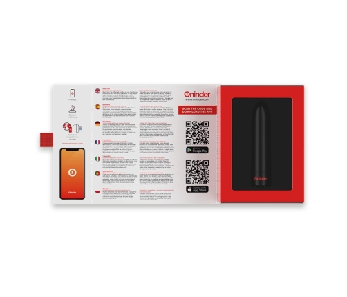 ONINDER Berlin Bullet Black 9 Modes 8.5cm - App-Controlled Intimate Machine