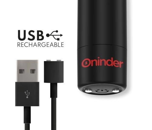 ONINDER Berlin Bullet Black 9 Modes 8.5cm - App-Controlled Intimate Machine