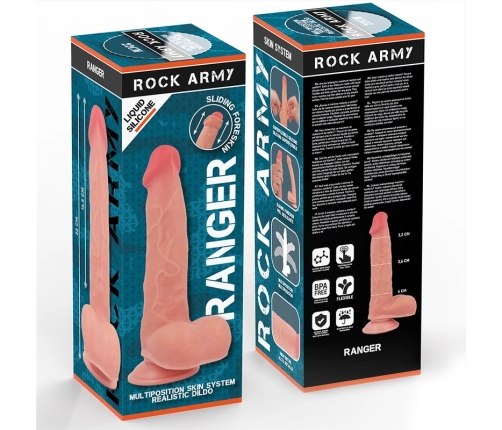 Rockarmy Liquid Silicone Ranger 22cm Intimate System with Suction Base