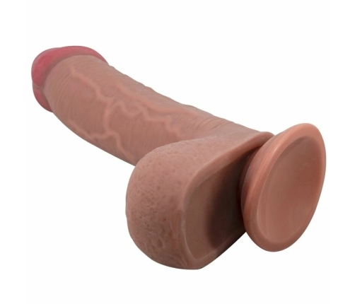 Pretty Love Sliding Skin Series Anatomical Model with Suction Base Brown 23.4 cm