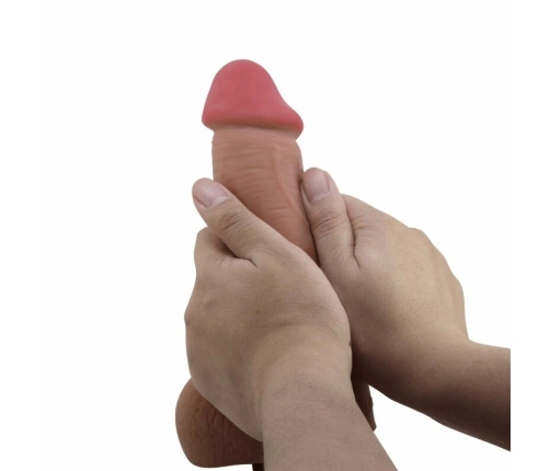 Pretty Love Sliding Skin Series Anatomical Model with Suction Base Brown 23.4 cm