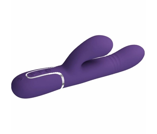 Pretty Love Multifunction G-Spot Vibrator Purple USB Rechargeable 29cm