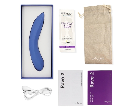 We-Vibe Rave 2 Blue - Ergonomic Silicone Intimate Wellness Device