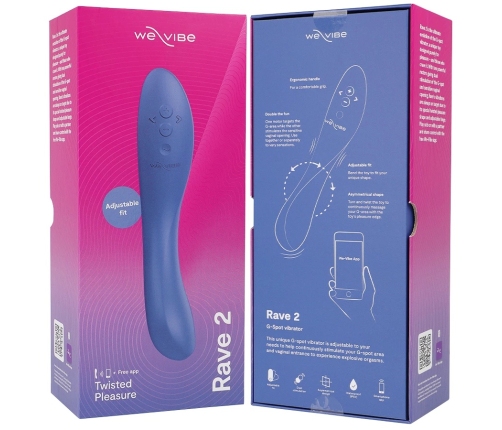 We-Vibe Rave 2 Blue - Ergonomic Silicone Intimate Wellness Device