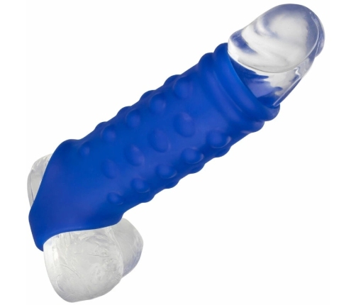 CalExotics Admiral Liquid Silicone Beaded Extension Blue 10.3cm