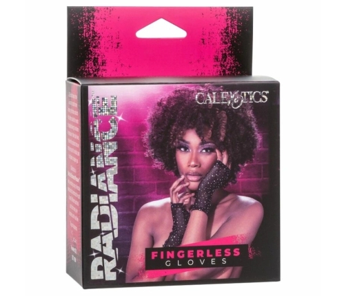 CalExotics Radiance Fingerless Mesh Gloves with Rhinestone Accents