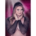 CalExotics Radiance Hooded Mesh Shrug Plus Size with Rhinestone Detail