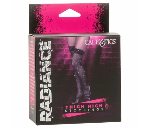 CalExotics Radiance Thigh High Stockings with Rhinestone Accents, One Size