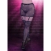 CalExotics Radiance Plus Size Garter Skirt & Thigh Highs 3X Mesh Rhinestone