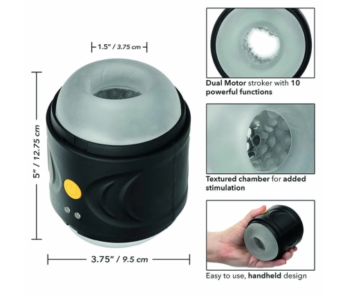 CalExotics Boundless Dual Motor Rechargeable Intimate Device, 10 Modes