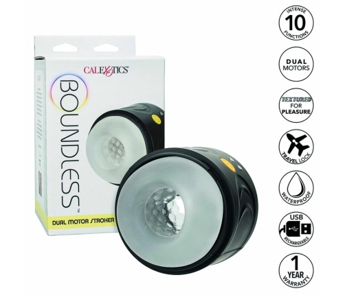 CalExotics Boundless Dual Motor Rechargeable Intimate Device, 10 Modes