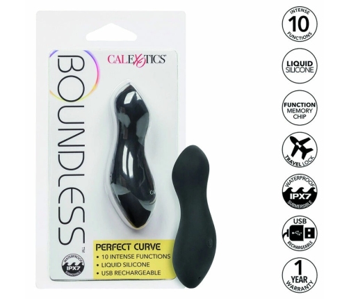 CalExotics Boundless Perfect Curve Vibrating Wellness Massager, Silicone, USB