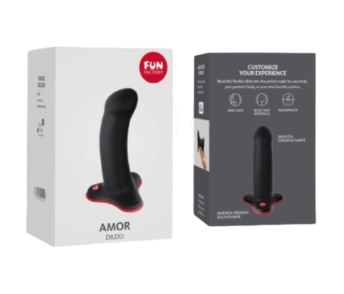 FUN FACTORY Amor Black - Compact Silicone Intimate Device for Beginners