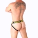 Macho MX25A Jockstrap Lycra Yellow L - Sporty Open-Back Underwear
