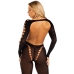 Leg Avenue Bodystocking Reckless Ankle Black - Seamless Curve-Fit, One Size