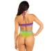 Leg Avenue Bodysuit Ocean Ombre - Twisted Halter, Multicolor, One Size