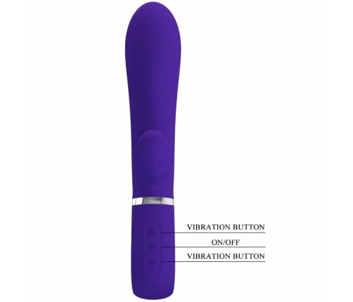 Pretty Love Thomas Multi-Function Silicone Vibrator Purple 7 Modes