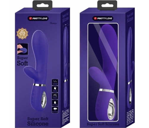 Pretty Love Thomas Multi-Function Silicone Vibrator Purple 7 Modes