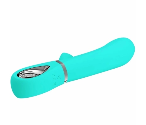 Pretty Love Thomas Aqua Green Multi-Function Silicone Vibrating Device