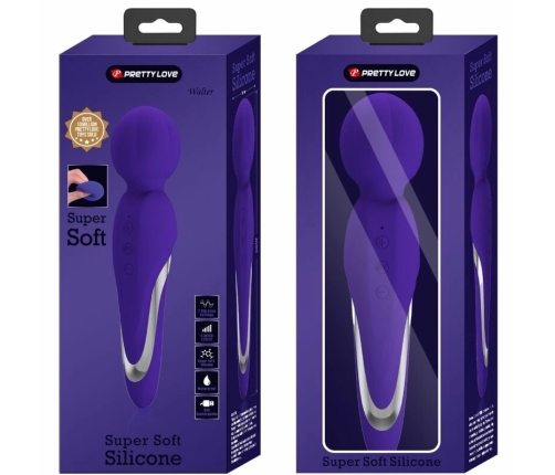 Pretty Love Walter Wand Vibrator Purple - 7 Modes, Silicone, USB Charge