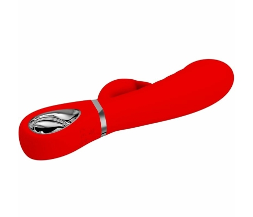 Pretty Love Prescott Multispeed Curved Intimate Vibrator Red 25cm