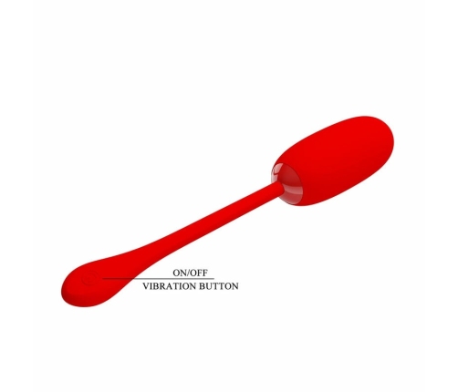 Pretty Love Julius Intimate Vibration Egg Red USB Rechargeable Waterproof